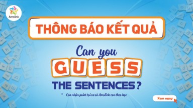 [AMSLINK] THÔNG BÁO KẾT QUẢ MINIGAME “CAN YOU GUESS THE SENTENCES!?”